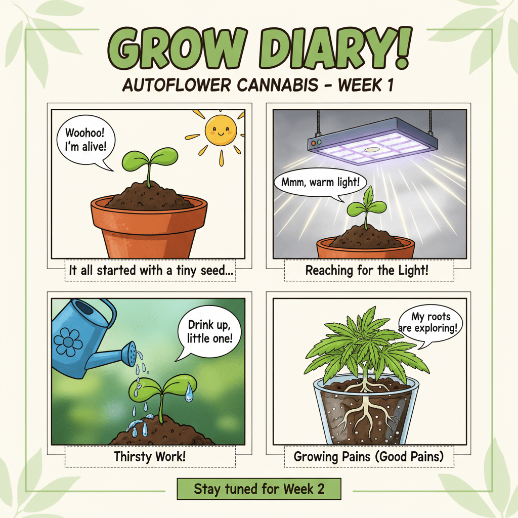 Woche 1 - Grow-Tagebuch